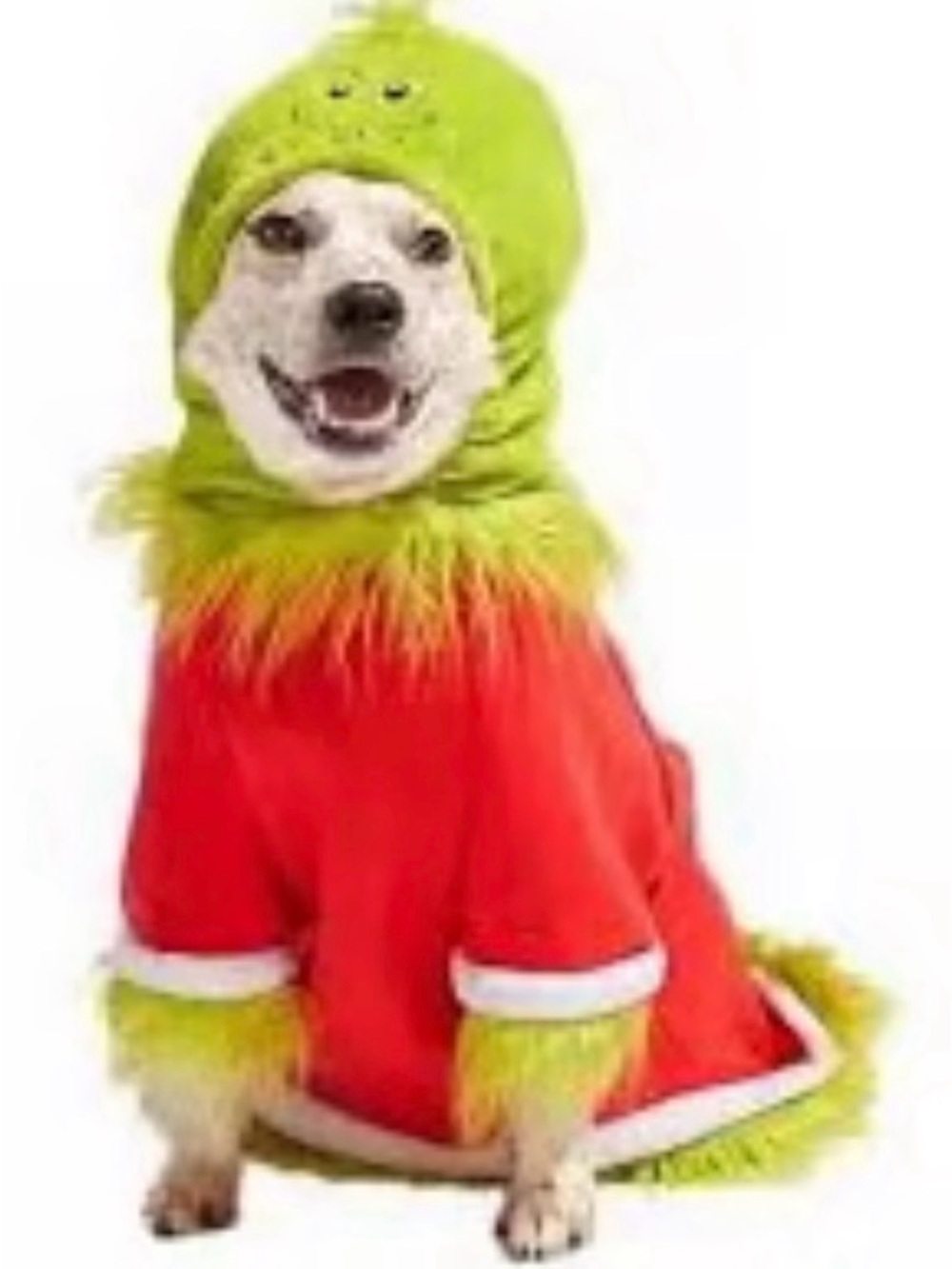 Grinch Dog Costume Jacket with Hood